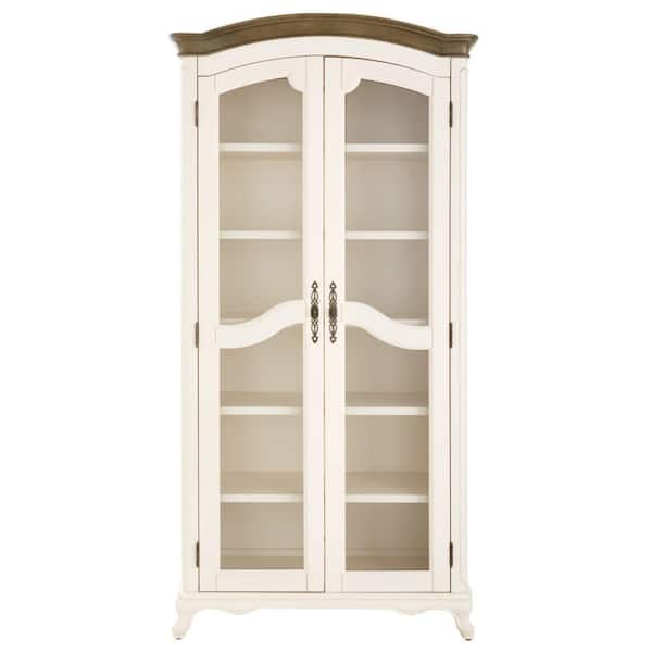 Home Decorators Collection Provence Ivory Double Shelf Bookcase With Ash Brown Top 72 In 9938900510 - Home Decorators Provence Collection