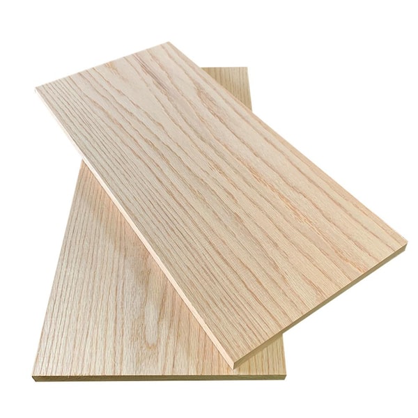 Swaner Hardwood 1 in. x 12 in. x 6 ft. Red Oak S4S Board (2-Pack)