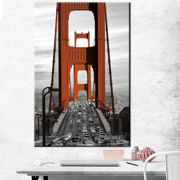 Pyramid America 24 in. x 36 in. "Golden Gate Bridge" Printed Canvas Wall Art