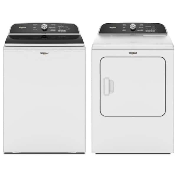 5.3 cu. ft. White Top Load Washer and 7.0 cu. ft. White Vented Top Load Dryer Set