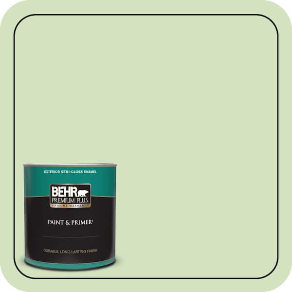 BEHR PREMIUM PLUS 1 qt. #P380-3 Irish Folklore Semi-Gloss Enamel Exterior Paint & Primer