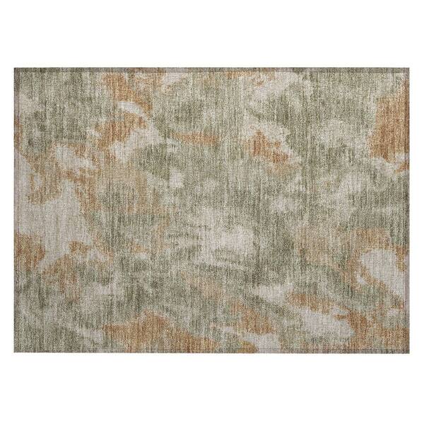 Chantille Machine Washable Indoor/Outdoor Abstract ACN3017 Olive 2 ft. x 3 ft. Accent Rug