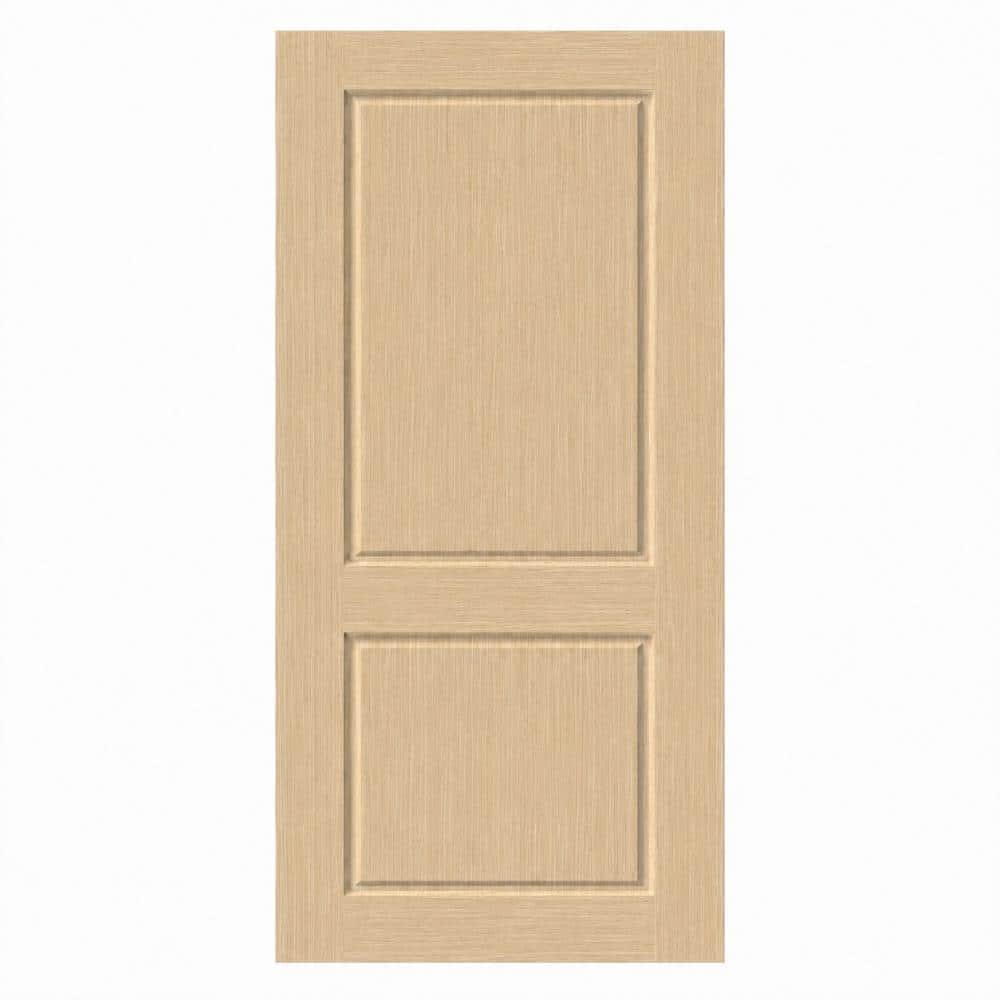 Two Panel Sliding Barn door 84in.X 42in. in White Oak Thermal-Foil with Matte Black sliding Hardware price history on PriceWatchPro