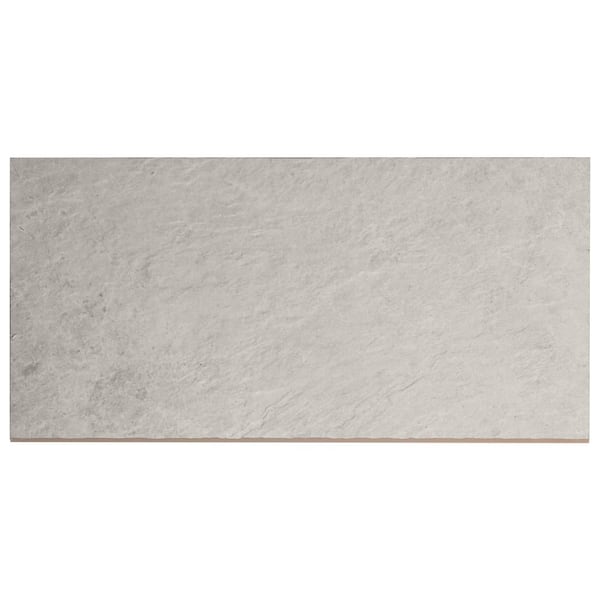 Ivy Hill Tile LithoTech 11.81 in. x 23.62 in. x 0.78 in. Chalk White Matte Porcelain Floor Pool Coping Tile (1.93 Sq. Ft./Each)