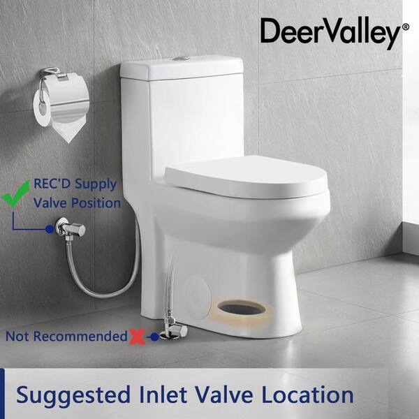 DEERVALLEY Liberty 12 in. Rough in Size 1-Piece 1.1/1.6 GPF