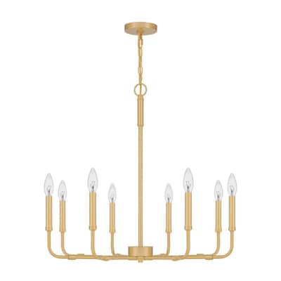 Quoizel Abner 5-Light Aged Brass Chandelier ABR5024AB - The Home Depot