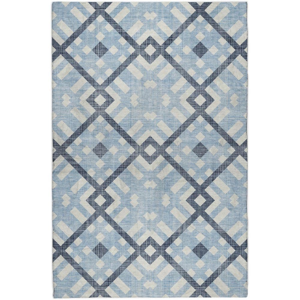 Dream Shag Premium Machine Washable Abstract ADS616 Sky 5 ft. x 7 ft. 6 in. Area Rug price history on PriceWatchPro