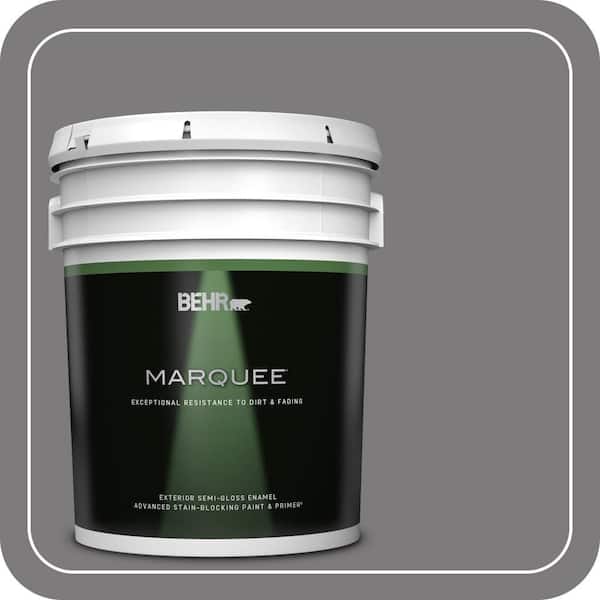BEHR MARQUEE 5 gal. #BXC-58 Stormy Gray Semi-Gloss Enamel Exterior Paint & Primer