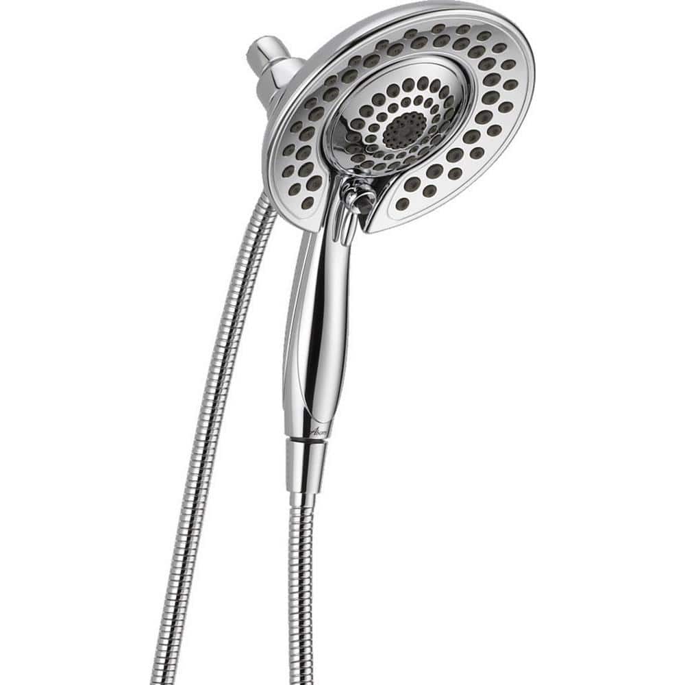 Delta In2ition 5-Spray Patterns 1.75 GPM 6.81 in. Wall Mount Dual Shower  Heads in Chrome 58569-PK The Home Depot