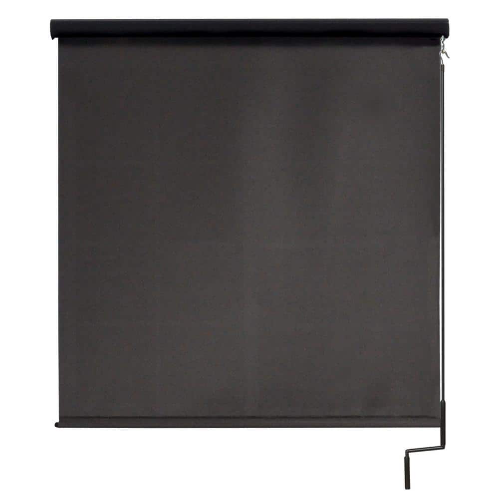 Moonstone Dark Brown Cordless Outdoor Patio Roller Shade with Valance 120 in. W x 96 in. L price history on PriceWatchPro