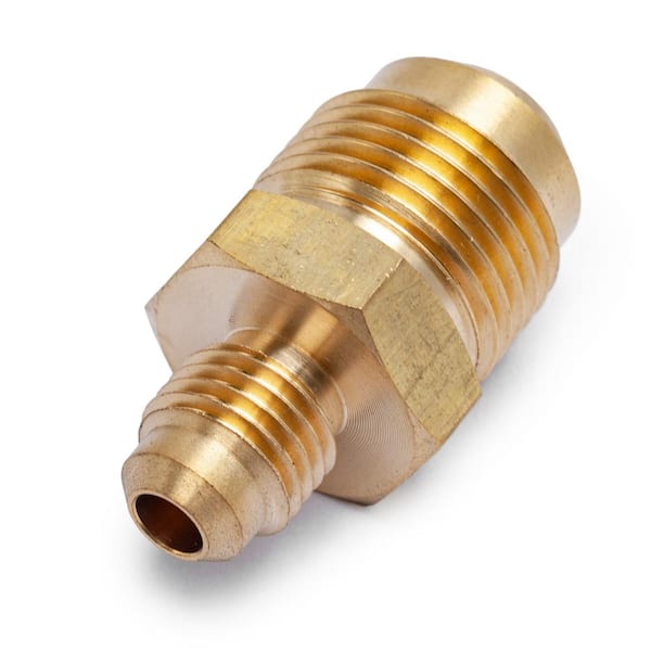Everbilt 1/4 in. Flare Brass Coupling Fitting 801569 - The Home Depot