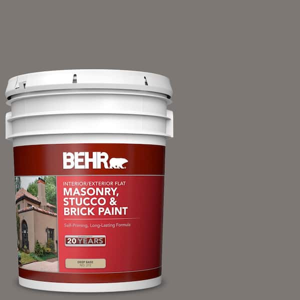 5 gal. #PFC-74 Tarnished Silver Flat Interior/Exterior Masonry, Stucco and Brick Paint