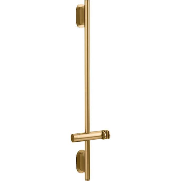 KOHLER Statement 31.9 in. Shower Sleeve, Vibrant Brushed Moderne Brass