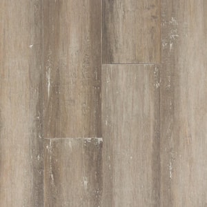 Take Home Sample - 5 in. W x 4 in. L Crescent Luna Bamboo Flooring