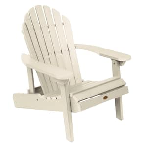 Hamilton Whitewash Folding and Reclining Plastic Adirondack Chair