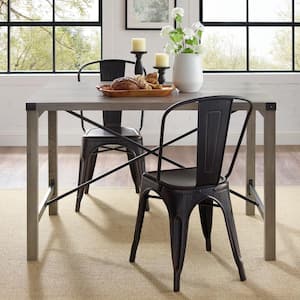 48 in. Grey Wash Industrial Farmhouse Dining Table