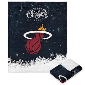NBA Christmas 2023 Heat Multicolor Polyester Silk Touch Throw Blanket