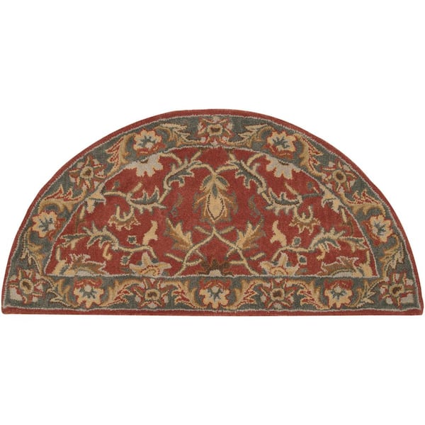 Chenni Burgundy Doormat 2 ft. x 4 ft. Hearth Indoor Area Rug