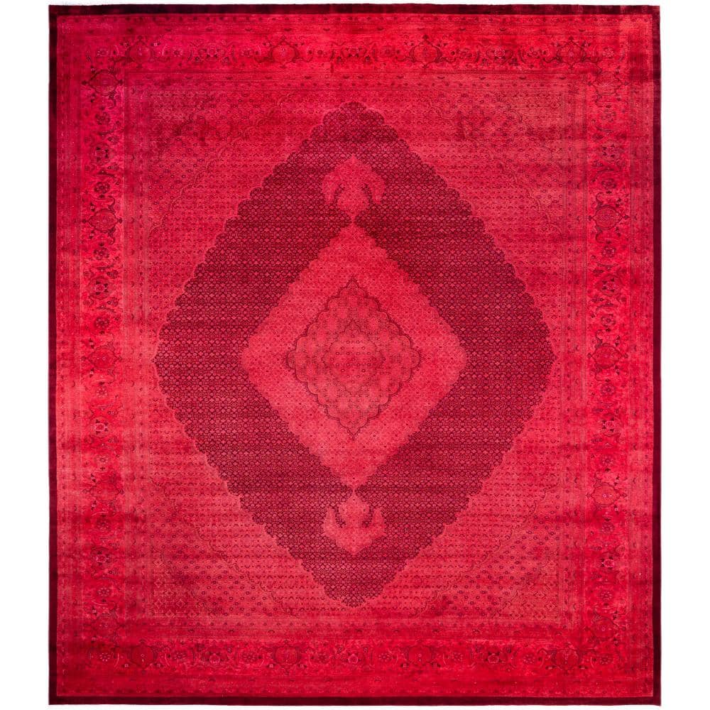 Fine Vibrance Pink 10 X 14 Hand-Knotted Wool Indoor Area Rug price history on PriceWatchPro
