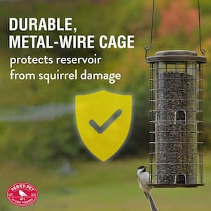 Tan Squirrel Stumper Squirrel Resistant Metal Wild Bird Feeder - 3 lb. Capacity