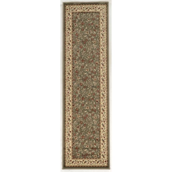 Como Sage 2 ft. x 8 ft. Traditional Floral Area Rug
