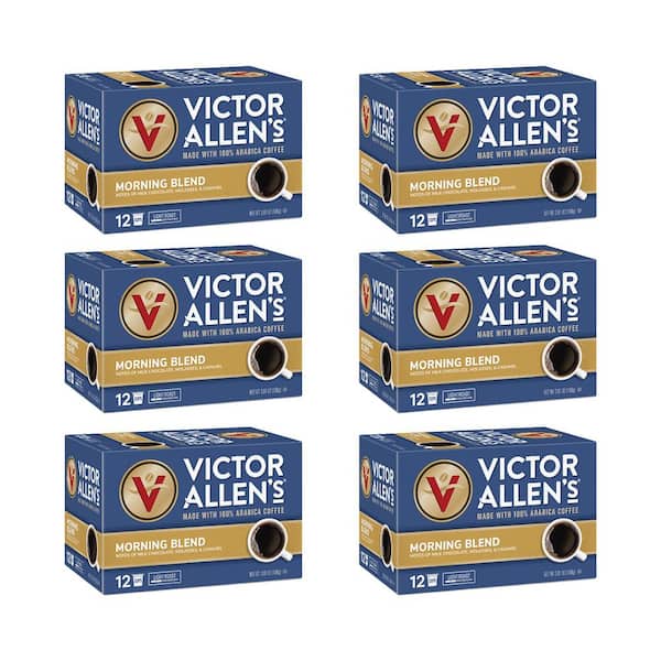 Unbranded Victor Allen's Coffee Morning Blend, Light Roast, 72 Count, Single Serve Coffee Pods for Keurig K-Cup Brewers