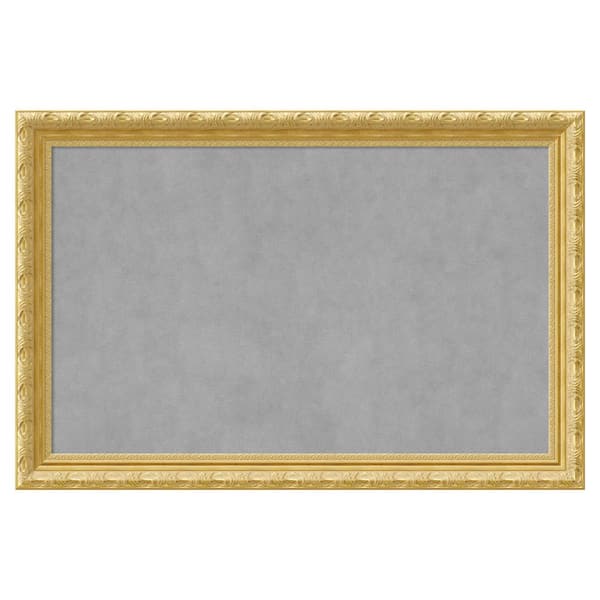 Amanti Art Versailles Gold 36 in. x 24 in Framed Magnetic Board