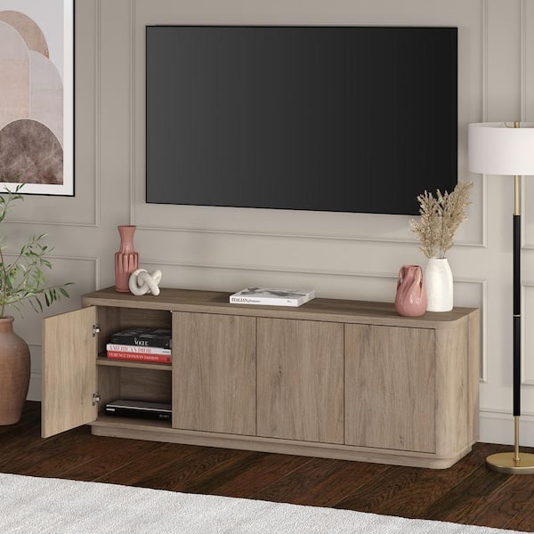 Grey oak tv stand discount