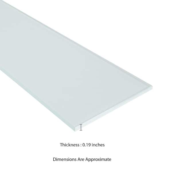 MSI Jalousie Window Glass 24 in. X 4 in. Frost Finish (Each) JALGHD-FRST4x24