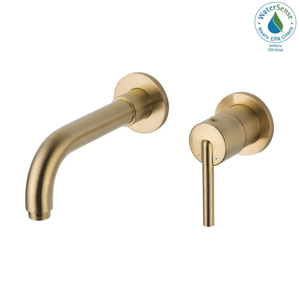 Trinsic Contemporary Bronze Wall-Mounted Bathroom Faucet