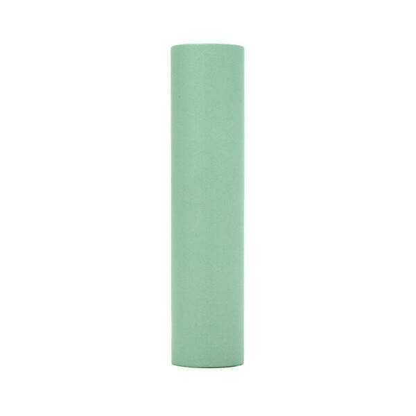 kaarskoker Solid 6 in. x 7/8 in. Celadon Paper Candle Covers, Set of 2 - DISCONTINUED