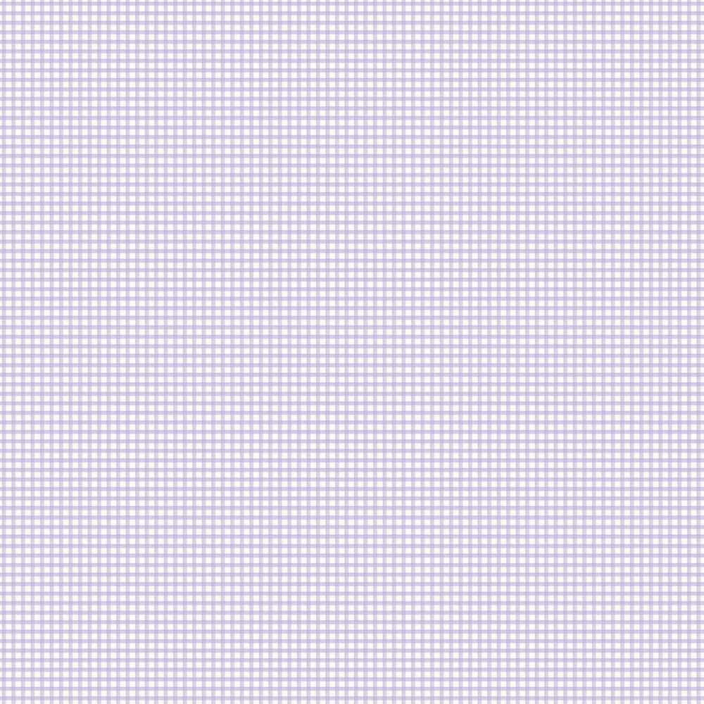 Miniatures 2 Lilac Gingham Check Design Matte Finish Non-Pasted Vinyl on No