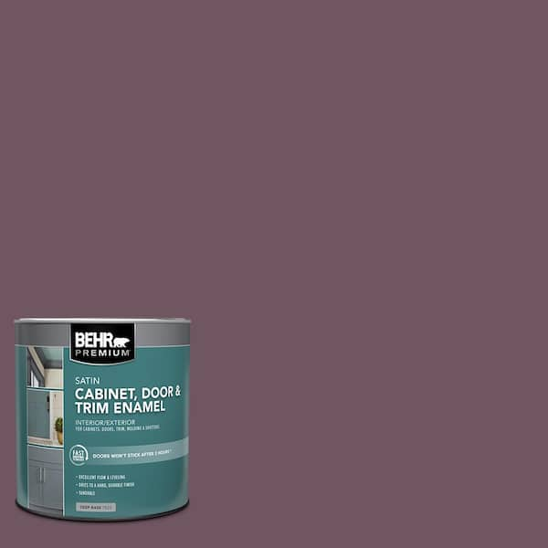 1 qt. #S110-7 Exotic Eggplant Satin Enamel Interior/Exterior Cabinet, Door & Trim Paint