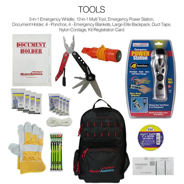 Ready America 4-Person 3-Day Professional Backpack 70482 - The