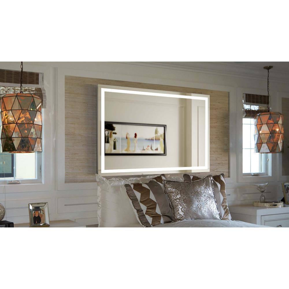 Terra 56" Frameless LED Lighted Bathroom Vanity Mirror