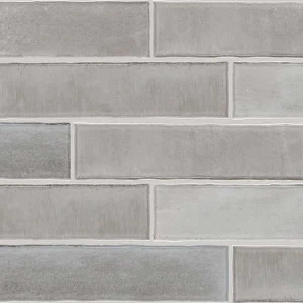 LuxeCraft Rustic Ash 3 in. x 12 in. Glossy Ceramic Subway Wall Tile (11.52 sq. ft. /Case)
