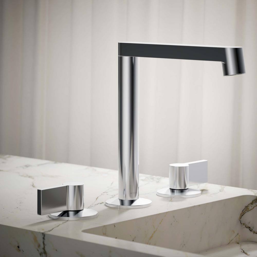 Polished Chrome Modern Lever Bathroom Sink Handles