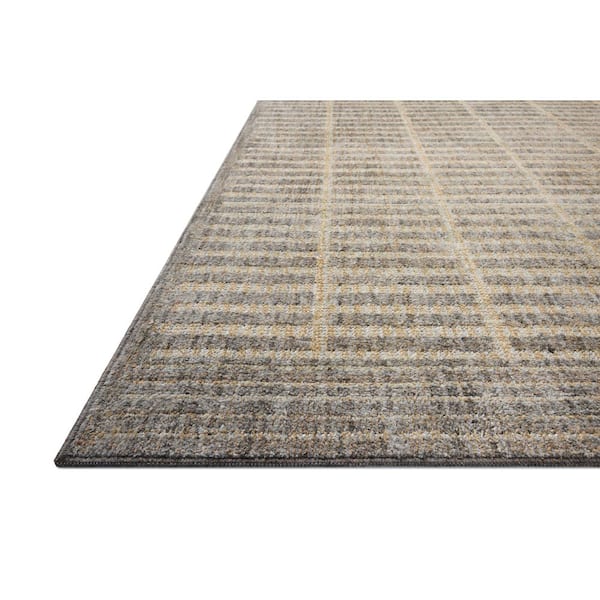 Roxie Smoke / Natural 6 ft. 3 in. x 9 ft. 3 in. Contemporary Area Rug
