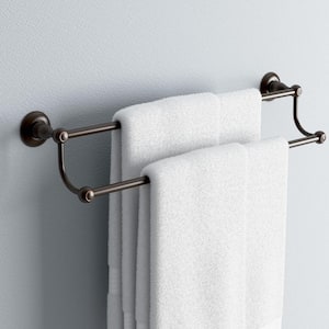 Porter 24 in. Double Towel Bar in Oil Rubbed Bronze