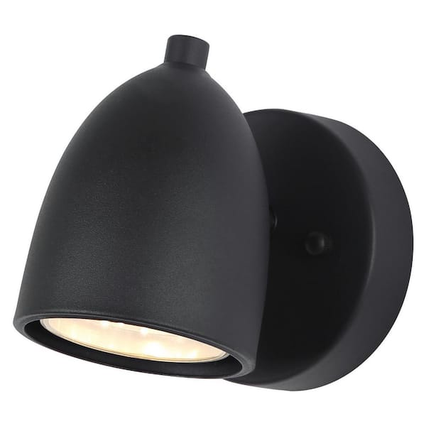 CANARM Enzo LED Black Outdoor Hardwired Wall Sconce