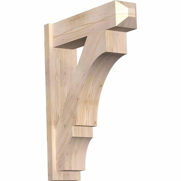 Ekena Millwork 8 in. x 36 in. x 28 in. Balboa Craftsman Smooth Douglas Fir Outlooker