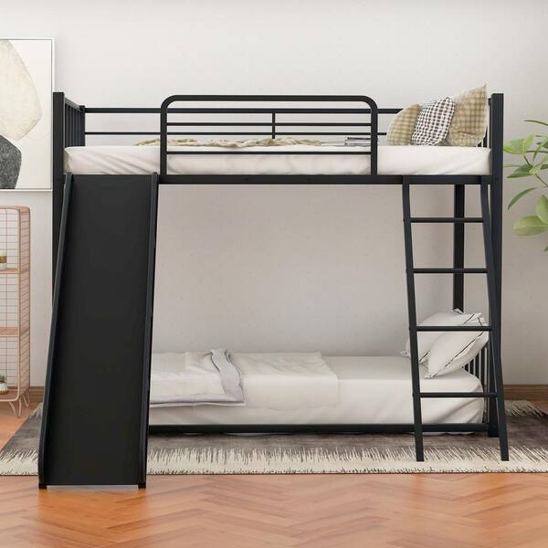 twin bed with slide