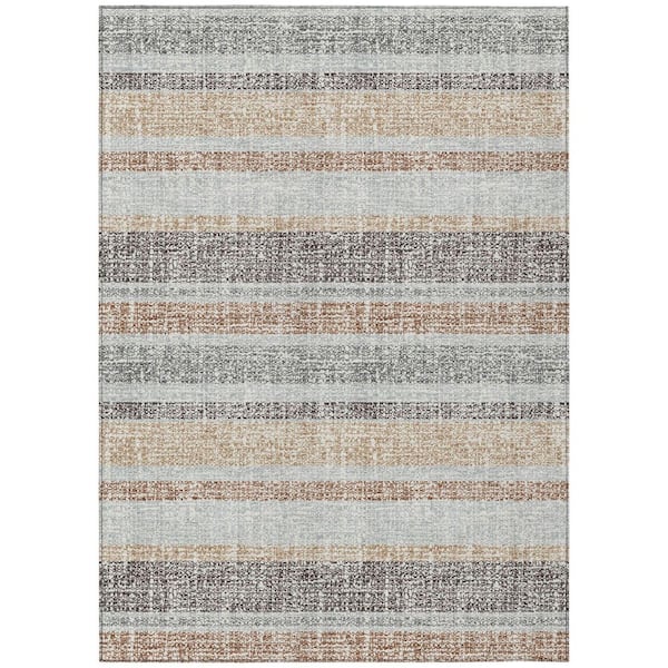 Chantille Machine Washable Indoor/Outdoor Abstract ACN2122 Gray 2 ft. 6 in. x 3 ft. 10 in. Area Rug
