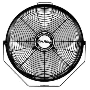 12 in. 3 Fan Speeds Industrial Grade Multi-Mount Fan in Black, (10-Pack)