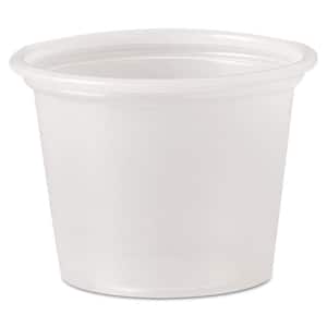 Translucent 1 oz. Disposable Polystyrene Plastic Cups (2500 Per Case)
