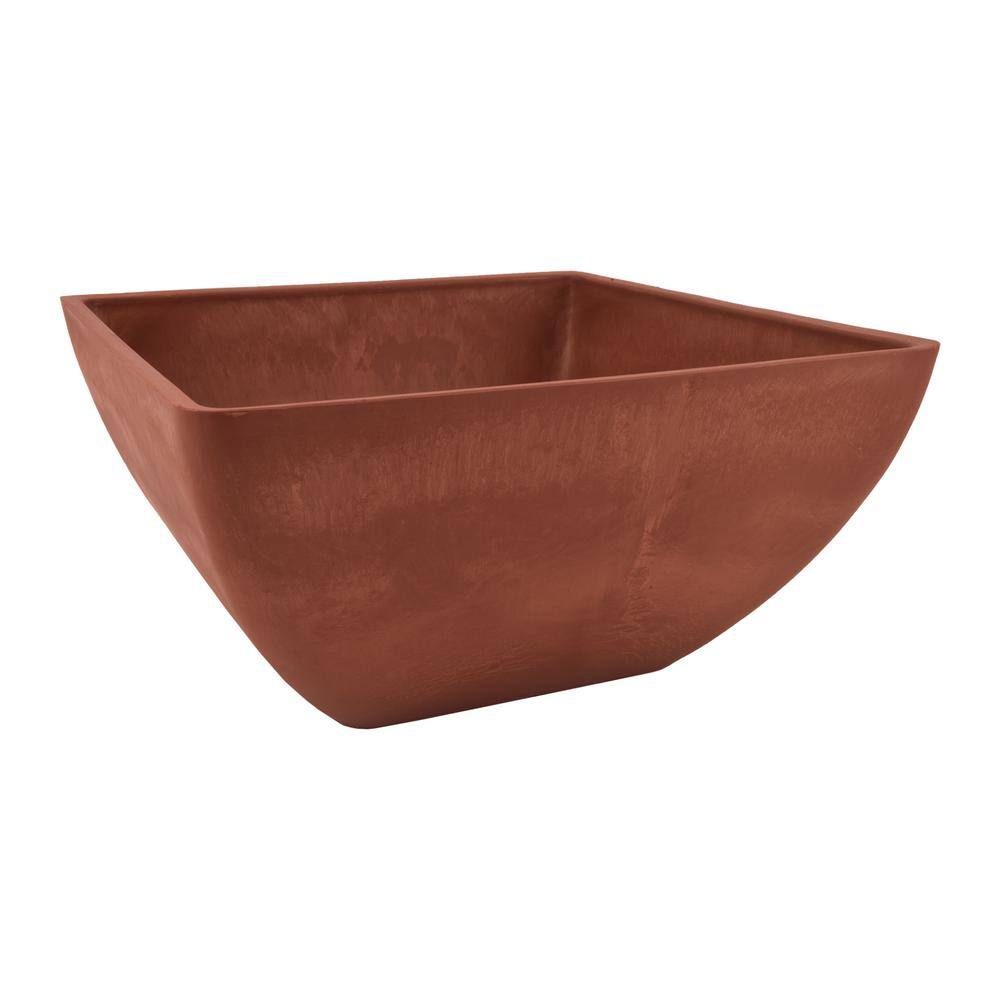 Eco-Friendly Terra Cotta Square Planter 12" for Indoor & Outdoor