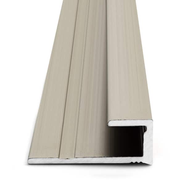 Satin Nickel 5.5 mm x 84 in. Aluminum Square Cap Floor Transition Strip