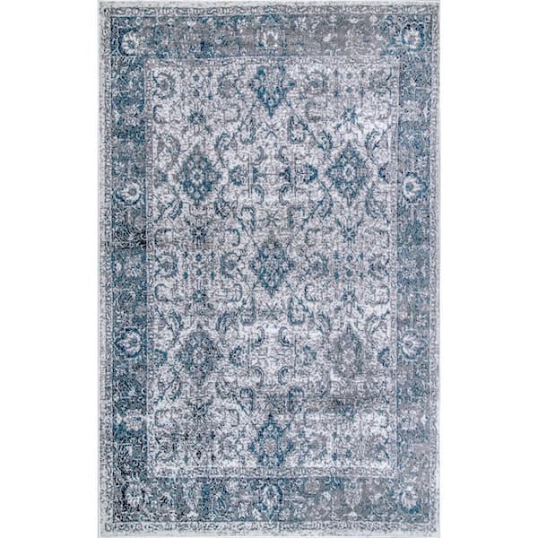 nuLOOM Anaelle Vintage Blue 7 ft. x 9 ft. Area Rug