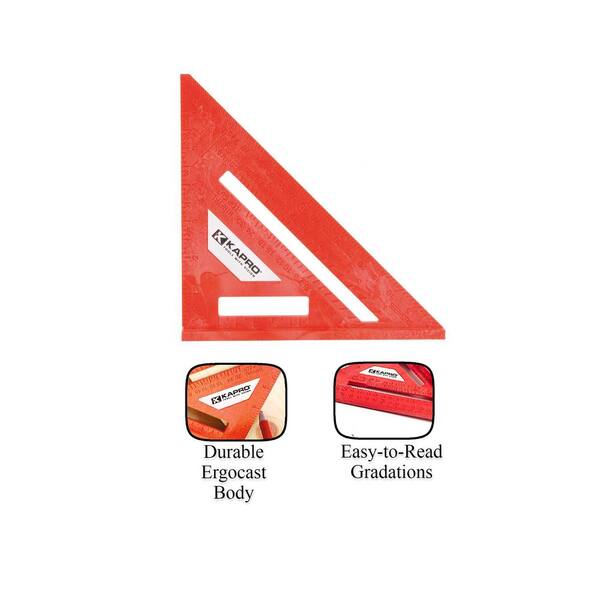 Kapro 7 in. Ergocast Rafter Square