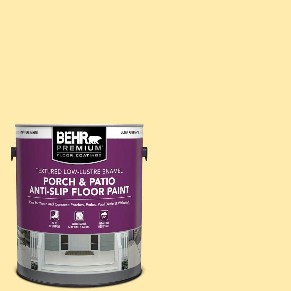 1 gal. #370A-2 Pale Daffodil Textured Low-Lustre Enamel Interior/Exterior P